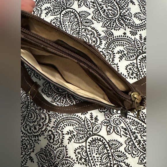 COACH Signature Swingpack Crossbody Bag Monogram Jacquard Leather Shoulder Bag - Picture 4 of 14